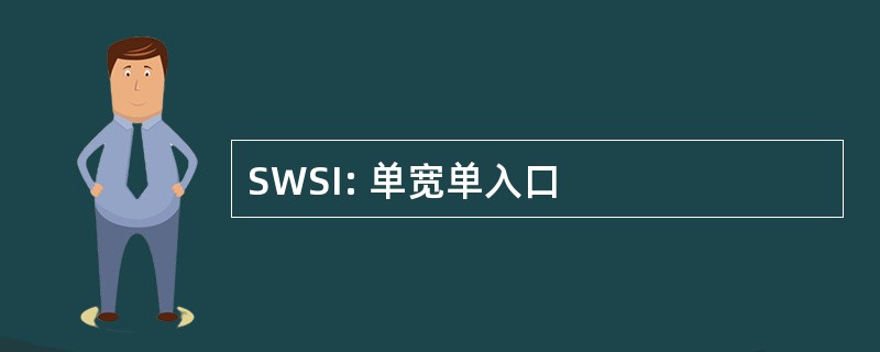 SWSI: 单宽单入口