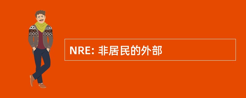 NRE: 非居民的外部