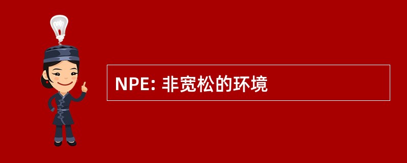 NPE: 非宽松的环境