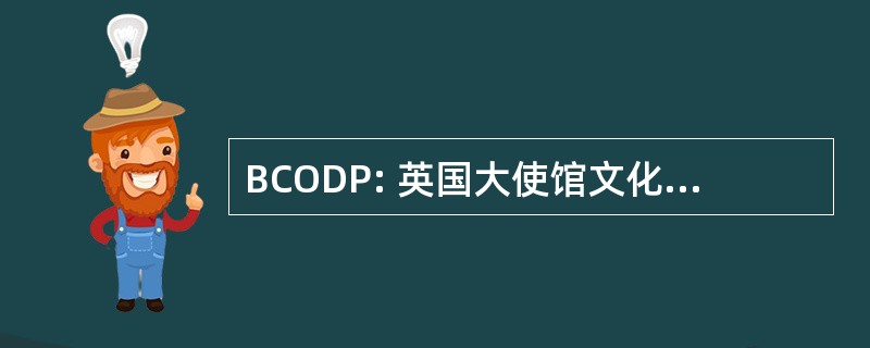 BCODP: 英国大使馆文化教育处的残疾人士