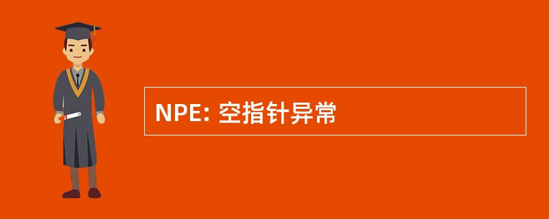 NPE: 空指针异常