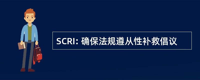 SCRI: 确保法规遵从性补救倡议