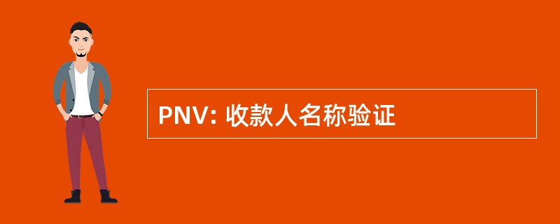 PNV: 收款人名称验证