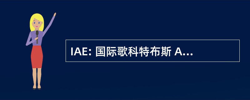 IAE: 国际歌科特布斯 Agentschap