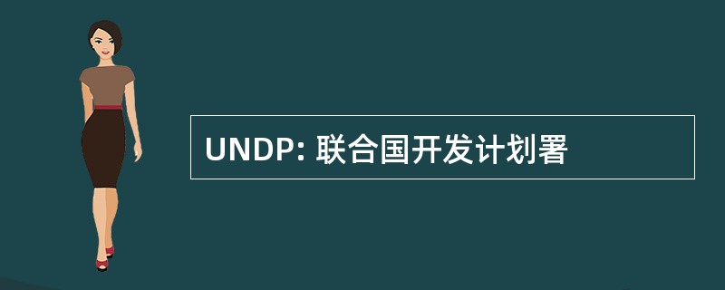 UNDP: 联合国开发计划署