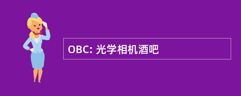 OBC: 光学相机酒吧