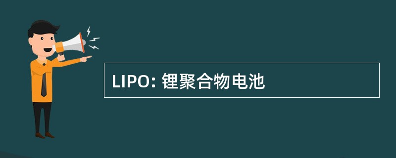 LIPO: 锂聚合物电池