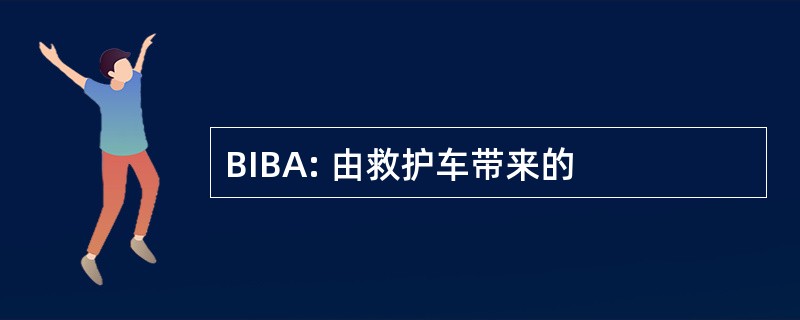 BIBA: 由救护车带来的