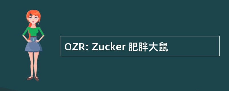 OZR: Zucker 肥胖大鼠