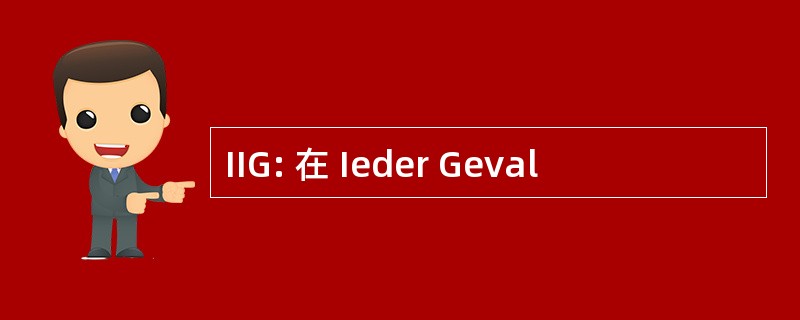 IIG: 在 Ieder Geval