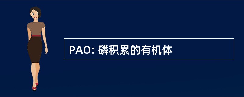 PAO: 磷积累的有机体