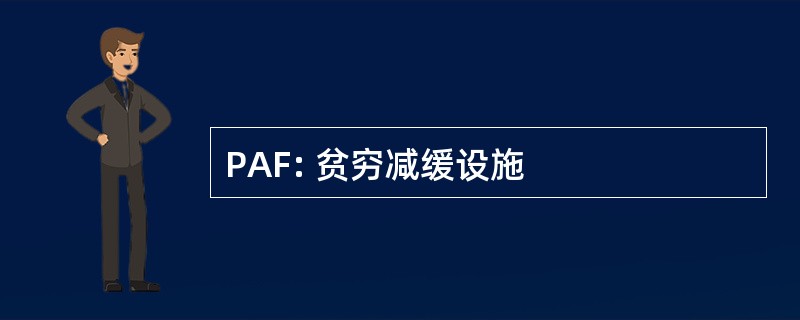 PAF: 贫穷减缓设施