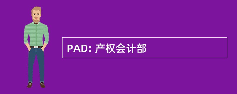 PAD: 产权会计部