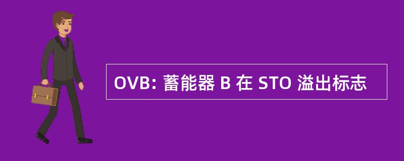 OVB: 蓄能器 B 在 STO 溢出标志