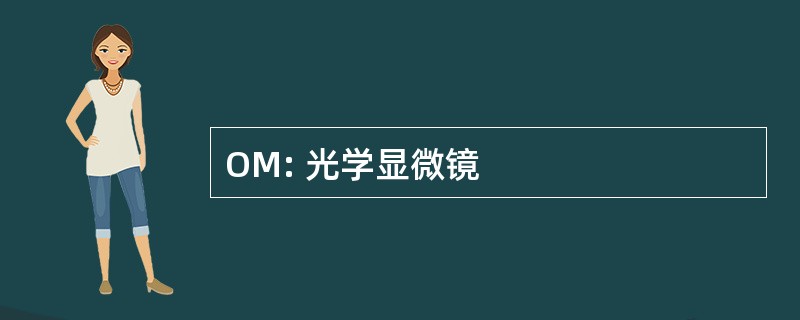 OM: 光学显微镜