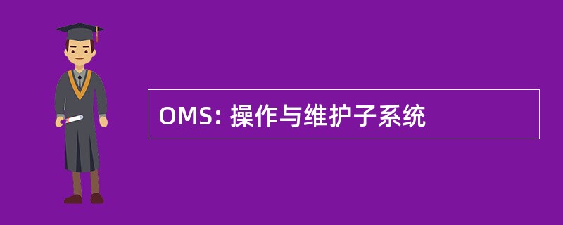 OMS: 操作与维护子系统