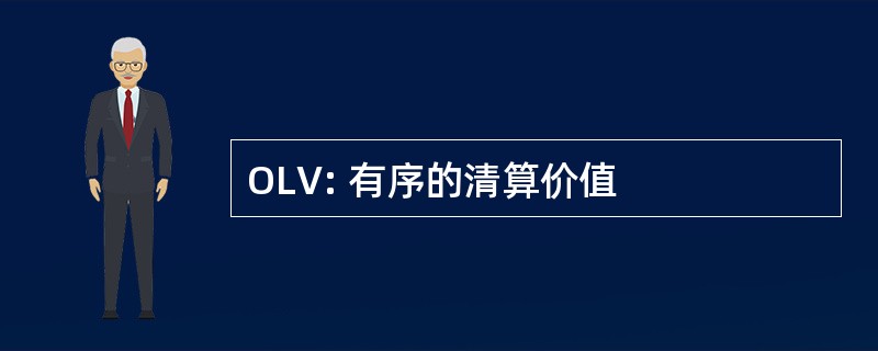 OLV: 有序的清算价值