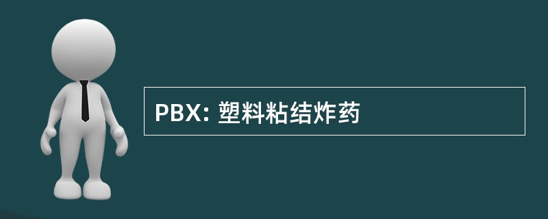 PBX: 塑料粘结炸药