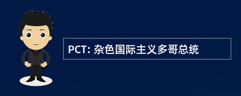 PCT: 杂色国际主义多哥总统