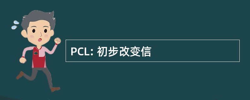 PCL: 初步改变信