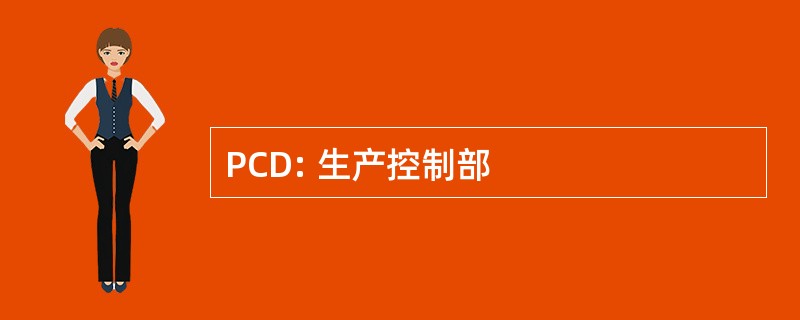 PCD: 生产控制部