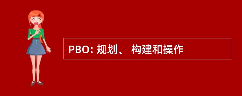 PBO: 规划、 构建和操作