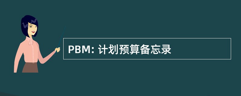 PBM: 计划预算备忘录