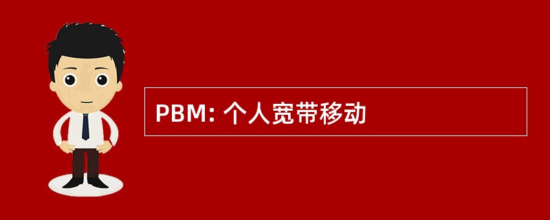 PBM: 个人宽带移动