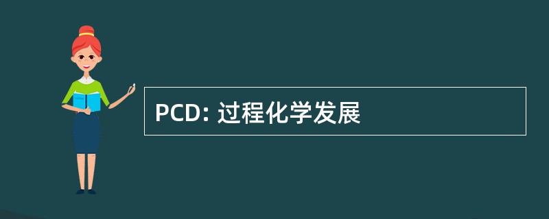 PCD: 过程化学发展