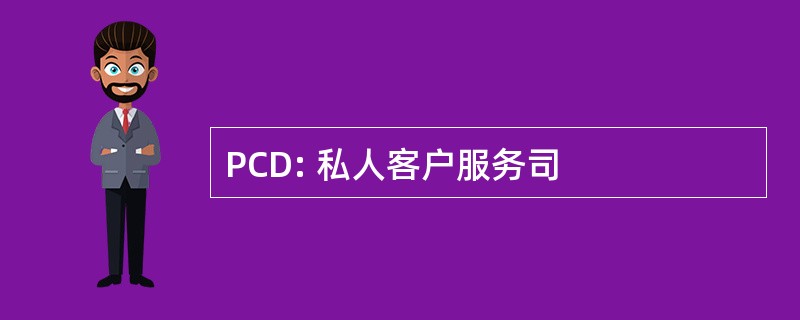 PCD: 私人客户服务司