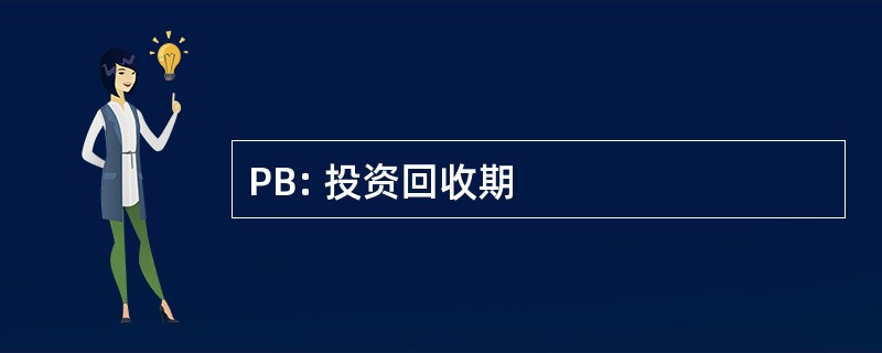 PB: 投资回收期