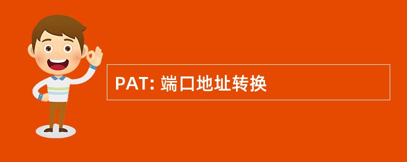 PAT: 端口地址转换