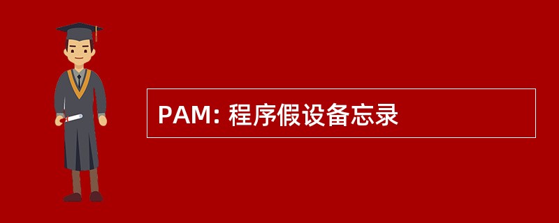 PAM: 程序假设备忘录