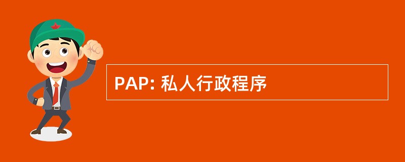 PAP: 私人行政程序