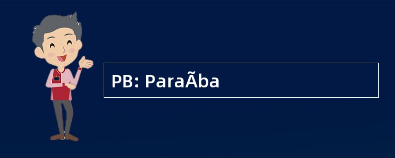 PB: ParaÃba