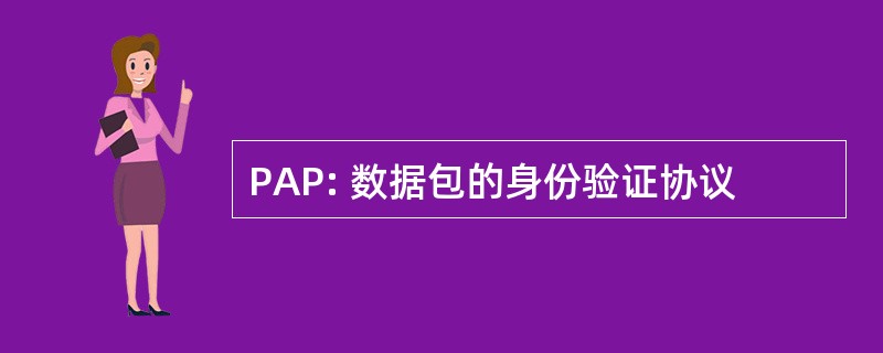 PAP: 数据包的身份验证协议