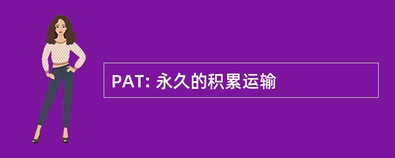 PAT: 永久的积累运输