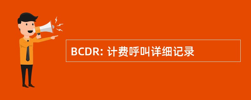 BCDR: 计费呼叫详细记录