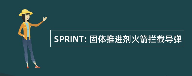 SPRINT: 固体推进剂火箭拦截导弹