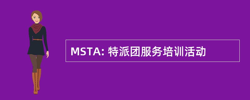 MSTA: 特派团服务培训活动