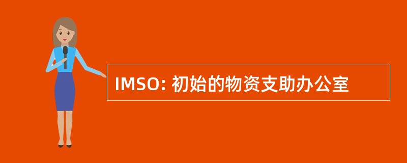 IMSO: 初始的物资支助办公室