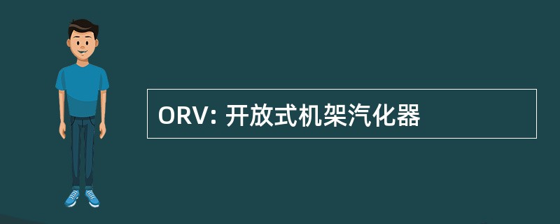 ORV: 开放式机架汽化器