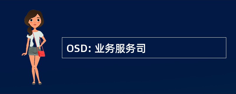 OSD: 业务服务司