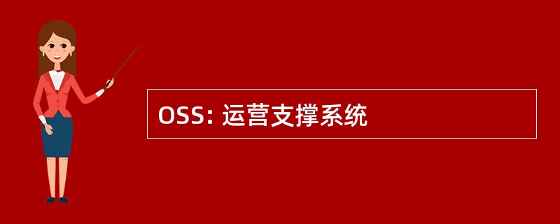 OSS: 运营支撑系统