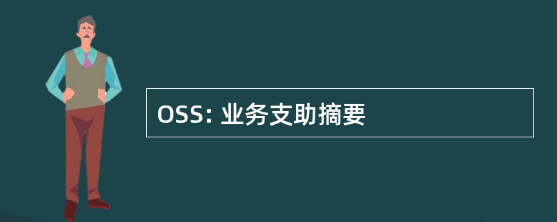 OSS: 业务支助摘要