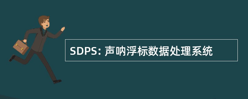 SDPS: 声呐浮标数据处理系统