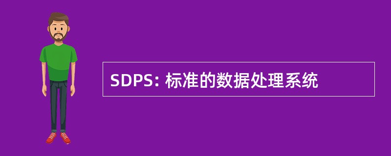 SDPS: 标准的数据处理系统