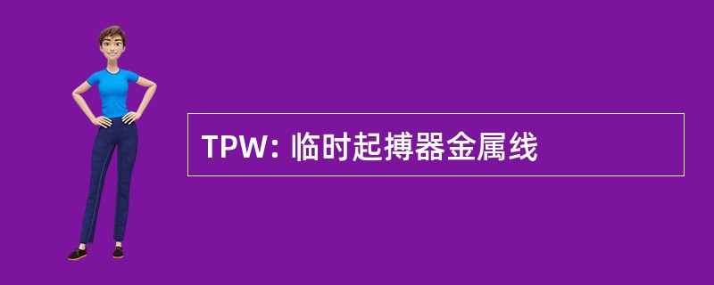 TPW: 临时起搏器金属线