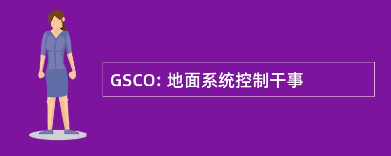 GSCO: 地面系统控制干事