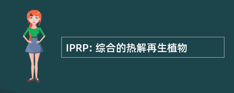 IPRP: 综合的热解再生植物